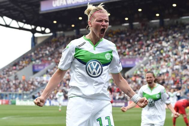 Fußball, Damen, Champions League Finale, VfL Wolfsburg - Olympique Lyon Reggio Emilia 26 05 2016 - Champions League Finale Damen Frauenfussball Fussball VfL Wolfsburg - Olympique Lyon MatteoxGribaudi - Torjubel Alexandra Popp 