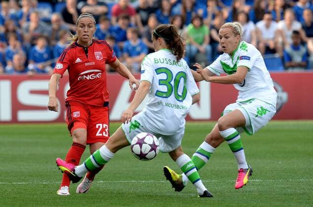 Fußball, Damen, Champions League Finale, VfL Wolfsburg - Olympique Lyon Football - soccer: UEFA Women s Champions League 2015 2016, Final 2016, VfL Wolfsburg - Olympique Lyon, Camille Abily and elise Bussaglia xHOCHxZWEIx xItalyxPhotoxPressx 