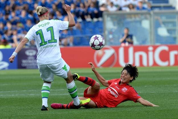 Fußball, Damen, Champions League Finale, VfL Wolfsburg - Olympique Lyon Football - soccer: UEFA Women s Champions League 2015 2016, Final 2016, VfL Wolfsburg - Olympique Lyon, Saki Kumagai and Alexandra Popp xHOCHxZWEIx xItalyxPhotoxPressx 