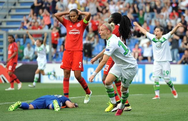 Fußball, Damen, Champions League Finale, VfL Wolfsburg - Olympique Lyon Football - soccer: UEFA Women s Champions League 2015 2016, Final 2016, VfL Wolfsburg - Olympique Lyon, Alexandra Popp celebrating the equalizing goal xHOCHxZWEIx xItalyxPhotoxPressx 