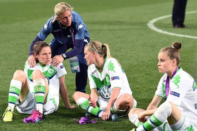 Reggio Emilia 26 05 2016 - Champions League Finale Damen Frauenfussball Fussball VfL Wolfsburg - Olympique Lyon MatteoxGribaudi delusione Wolfsburg 