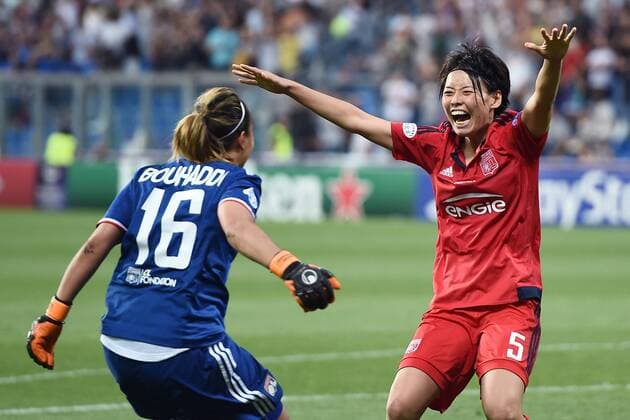 Reggio Emilia 26 05 2016 - Champions League Finale Damen Frauenfussball Fussball VfL Wolfsburg - Olympique Lyon MatteoxGribaudi Saki Kamugai-Sarak Bouhaddi 