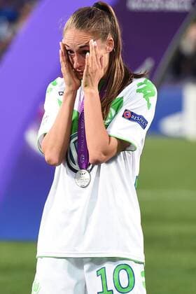 Reggio Emilia 26 05 2016 - Champions League Finale Damen Frauenfussball Fussball VfL Wolfsburg - Olympique Lyon MatteoxGribaudi delusione Tessa Wullaert 