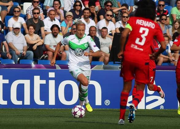 Wolfsburg vs Lyon, CL Frauen, Finale Reggio Emilia, Italien 26.05.2016, FUßBALL - VfL Wolfsburg vs Olympique Lyon, Finale, UEFA Frauen Champions League, Mapaei Stadium, Saison 2015 16. Bild zeigt: Zsanett Jakabfi (VfL Wolfsburg) Reggio Emilia