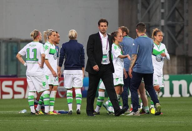 Wolfsburg vs Lyon, CL Frauen, Finale Reggio Emilia, Italien 26.05.2016, FUßBALL - VfL Wolfsburg vs Olympique Lyon, Finale, UEFA Frauen Champions League, Mapaei Stadium, Saison 2015 16. Bild zeigt: Cheftrainer Ralf Kellermann (VfL Wolfsburg) Reggio Emilia