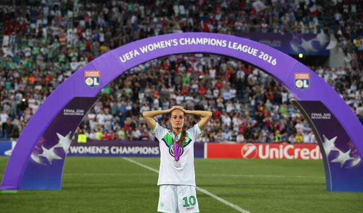 Bilder des Tages SPORT Wolfsburg vs Lyon, CL Frauen, Finale Reggio Emilia, Italien 26.05.2016, FUßBALL - VfL Wolfsburg vs Olympique Lyon, Finale, UEFA Frauen Champions League, Mapaei Stadium, Saison 2015 16. Bild zeigt: Tesse Wullaert (VfL Wolfsburg) Reggio Emilia