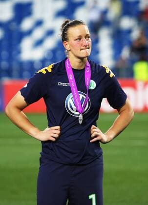 Wolfsburg vs Lyon, CL Frauen, Finale Reggio Emilia, Italien 26.05.2016, FUßBALL - VfL Wolfsburg vs Olympique Lyon, Finale, UEFA Frauen Champions League, Mapaei Stadium, Saison 2015 16. Bild zeigt: Torfrau Almuth Schult (VfL Wolfsburg) Reggio Emilia