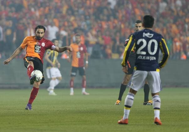 Ziraat Turkish Cup Final match between Fenerbahce and Galatasaray at Antalya Arena in Antalya , Turkey on May 26 , 2016. Pictured: Selcuk Inan of Galatasaray. 