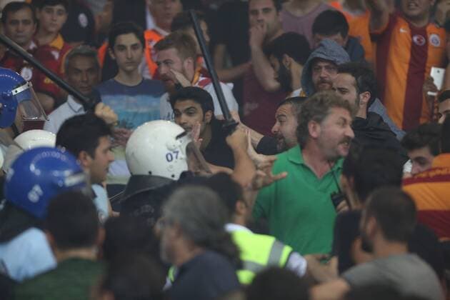 Ziraat Turkish Cup Final match between Fenerbahce and Galatasaray at Antalya Arena in Antalya , Turkey on May 26 , 2016. Pictured: Fans 