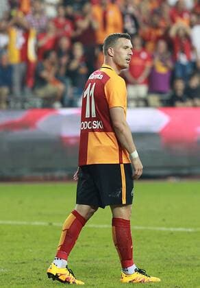 Ziraat Turkish Cup Final match between Fenerbahce and Galatasaray at Antalya Arena in Antalya , Turkey on May 26 , 2016. Final Score: Glatasaray 1 - Fenerbahce 0 Pictured: Lukas Podolski of Galatasaray . 