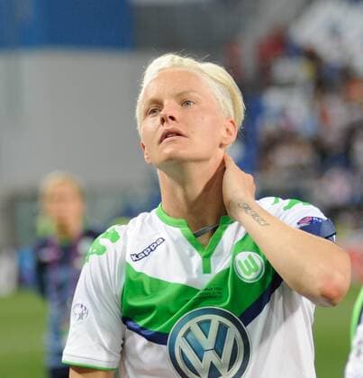 26.05.2016. Stadio Citta del Tricolore, Reggio, Italy. UEFA Womens Champions League Final. Wolfsburg versus Lyon. Nilla Fischer disappointed to miss her penalty shot xActivafotox  ActionPlus11742028