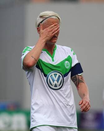 Wolfsburg vs Lyon, CL Frauen, Finale Reggio Emilia, Italien 26.05.2016, FUßBALL - VfL Wolfsburg vs Olympique Lyon, Finale, UEFA Frauen Champions League, Mapaei Stadium, Saison 2015 16. Bild zeigt: Nilla Fischer (VfL Wolfsburg) Reggio Emilia