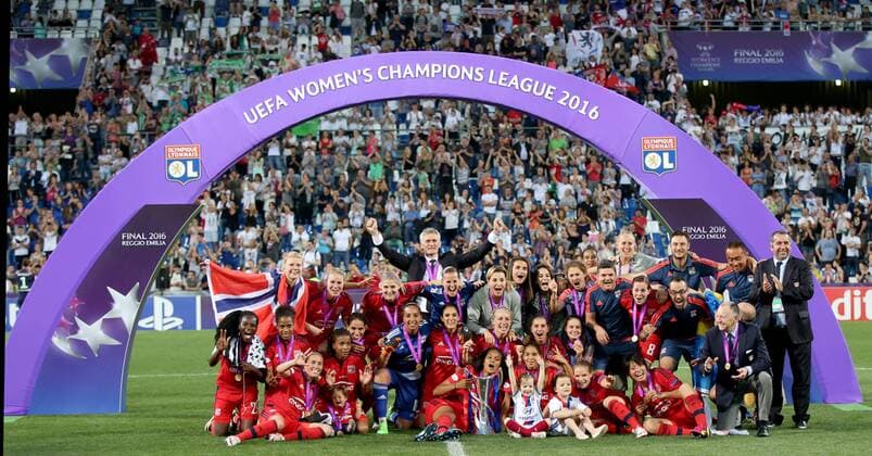 Reggio Emilia, Stadio CittÃ del Tricolore, 26.05.2016, Fussball - Frauen - Champions League - Finale - VfL Wolfsburg - Olympique Lyon Bild: Olympique Lyon ist Champions League-Sieger 2015 16