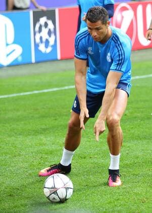 SOCCER - CL final, Madrid vs Atletico MILANO,ITALY,27.MAY.16 - SOCCER - UEFA Champions League, final, Real Madrid CF vs Atletico Madrid, preview, training Real Madrid. Image shows Christiano Ronaldo (Madrid). GEPAxpictures xCh.xKelemen