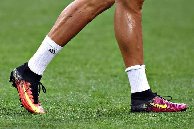 Mailand 27 05 2016 - Champions League, Training Real Madrid: scarpe Nike Cristiano Ronaldo 