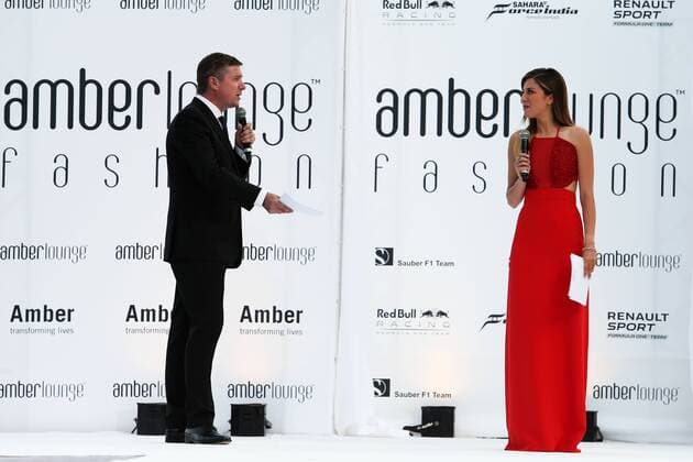 Monaco Grand Prix, Monte Carlo 25 - 29 May 2016 (L to R): David Croft (GBR) Sky Sports Commentator with Federica Masolin (ITA) Sky F1 Italia Presenter at the Amber Lounge Fashion Show. 27.05.2016. 