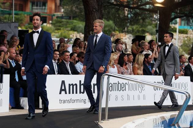 Monaco Grand Prix, Monte Carlo 25 - 29 May 2016 Daniel Ricciardo (AUS) Red Bull Racing and Marcus Ericsson (SWE) Sauber F1 Team at the Amber Lounge Fashion Show. 27.05.2016. 