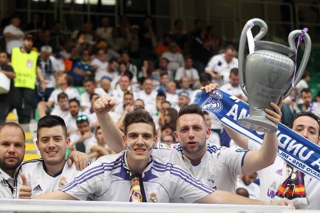Real Fans,, Real Madrid vs. Atletico Madrid, Fussball, Champions League Finale, 28.05.2016, Mailand Copyright: Langerx xEibner-Pressefoto EP_HLR