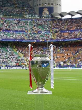 Champions League trophy, Coupe des clubs Champions Europeeens during the UEFA Champions League final match between Real Madrid and Atletico Madrid on May 28, 2016 at the Giuseppe Meazza San Siro stadium in Milan, Italy. Real Madrid v Atletico Madrid UEFA Champions League final 2015 2016 xVIxxIVx 5565791