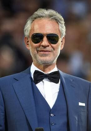 FUSSBALL CHAMPIONS LEAGUE FINALE SAISON 2015 2016 Real Madrid - Atletico Madrid 28.05.2016 Andrea Bocelli singt auf der Eröffnungszeremonie 