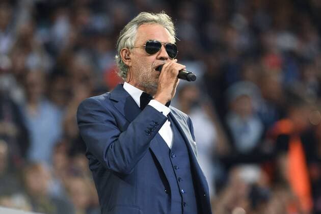 Mg Milano 28 05 2016 - finale Champions League Real Madrid-Atletico Madrid: Andrea Bocelli 