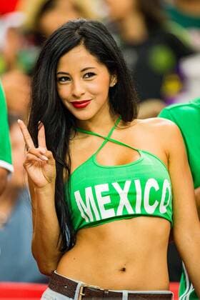 A female mexican fan during the International Friendly Länderspiel Soccer Game between Mexico and Paraguay on Saturday May 28, 2016 at the Georgia Dome, in Atlanta, GA. Soccer 2016: Paraguay vs Mexico MAY 28 - ZUMAc04_