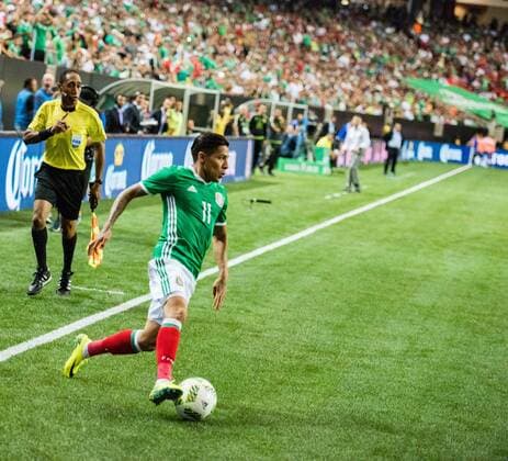 Mexico M Javier Aquino (11) during the International Friendly Länderspiel Soccer Game between Mexico and Paraguay on Saturday May 28, 2016 at the Georgia Dome, in Atlanta, GA. Soccer 2016: Paraguay vs Mexico MAY 28 - ZUMAc04_