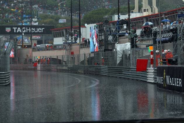 Formel 1, GP von Monaco, Impressionen Monaco Grand Prix, Monte Carlo 25 - 29 May 2016 29.05.2016 - A wet and rainy track 