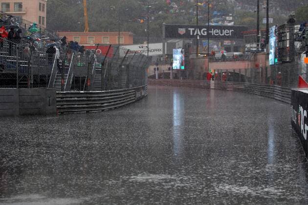 Formel 1, GP von Monaco, Impressionen Monaco Grand Prix, Monte Carlo 25 - 29 May 2016 29.05.2016 - A wet and rainy track 