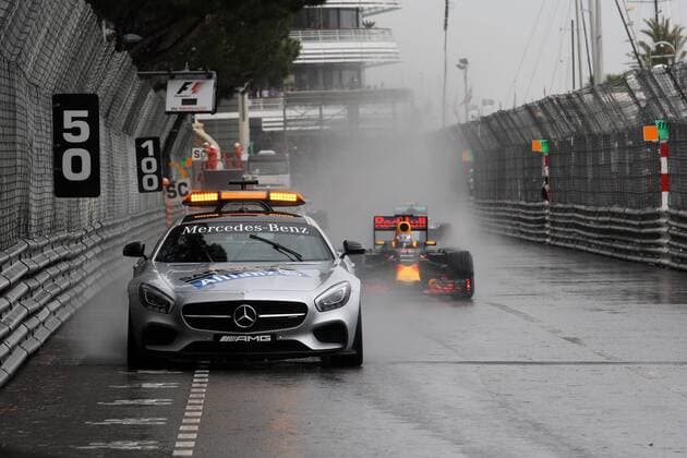 Monaco Grand Prix, Monte Carlo 25 - 29 May 2016 29.05.2016 - Race, The Safety car and Daniel Ricciardo (AUS) Red Bull Racing RB12 
