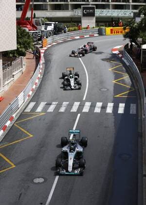 Formel 1, GP von Monaco, Impressionen Motorsports: FIA Formula One World Championship WM Weltmeisterschaft 2016, Grand Prix of Monaco, 6 Nico Rosberg (GER, Mercedes AMG Petronas Formula One Team), 27 Nico Hulkenberg (GER, Sahara Force India F1 Team), 55 Carlos Sainz Junior (ESP, Scuderia Toro Rosso), xHOCHxZWEIx