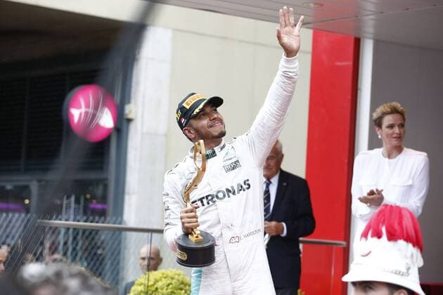 Formel 1, Lewis Hamilton gewinnt GP von Monaco Motorsports: FIA Formula One World Championship WM Weltmeisterschaft 2016, Grand Prix of Monaco, 44 Lewis Hamilton (GBR, Mercedes AMG Petronas Formula One Team), xHOCHxZWEIx