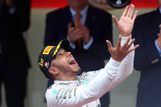Formel 1, Lewis Hamilton gewinnt GP von Monaco Monaco Grand Prix, Monte Carlo 25 - 29 May 2016 29.05.2016 - Race, Lewis Hamilton (GBR) Mercedes AMG F1 W07 Hybrid race winner 