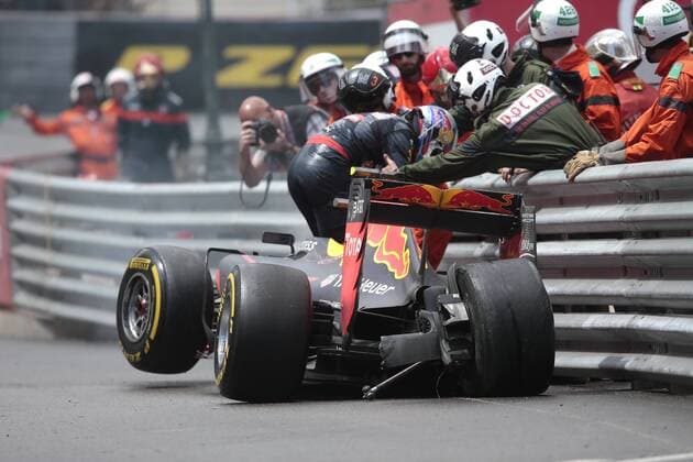 Formel 1, GP von Monaco, Ausfall von Max Verstappen Dutch Max Verstappen of Scuderia Toro Rosso crashes during the Formula 1 Australian Grand Prix race in Monaco, Sunday 29 May 2016. GEORGESxDExCOSTER  x04861350x
