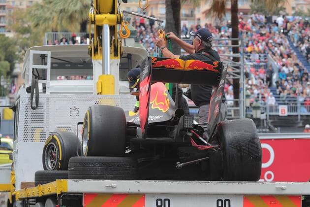 Formel 1, GP von Monaco, Ausfall von Max Verstappen Dutch Max Verstappen of Scuderia Toro Rosso crashes during the Formula 1 Australian Grand Prix race in Monaco, Sunday 29 May 2016. GEORGESxDExCOSTER  x04861343x