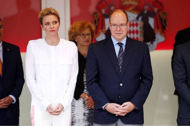 Motorsports: FIA Formula One World Championship WM Weltmeisterschaft 2016, Grand Prix of Monaco, Princess Charlene of Monaco and Prince Albert II of Monaco xHOCHxZWEIx