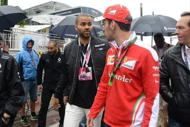 Monaco, celebrities and riders arrive at the circuit for the F1 Grand Prix of Monte-Carlo in the picture: Tony Parker  xManuelexMangiarottix