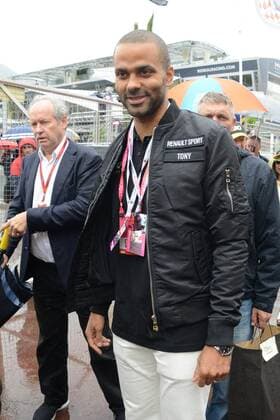 Monaco, celebrities and riders arrive at the circuit for the F1 Grand Prix of Monte-Carlo in the picture: Tony Parker  xManuelexMangiarottix