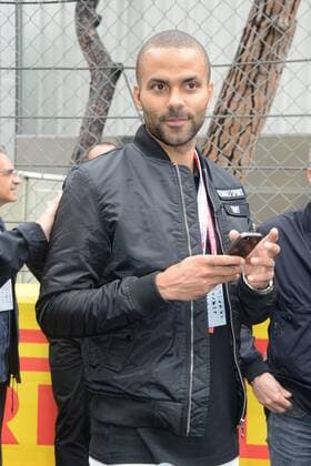 Monaco, celebrities and riders arrive at the circuit for the F1 Grand Prix of Monte-Carlo in the picture: Tony Parker  xManuelexMangiarottix
