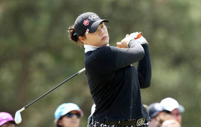 May 29, 2016 - Ann Arbor, Michigan, United States - Ariya Jutanugarn of Bangkok, Thailand follows her tee shot on the sixth hole during the final round of the inaugural LPGA Golf Damen Volvik Championship at Travis Pointe Country Club in Ann Arbor, MI, USA Sunday, May 29, 2016. LPGA Volvik Championship - Final Round  - ZUMAn230