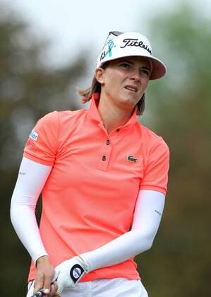 May 29, 2016 - Ann Arbor, Michigan, United States - Marion Ricordeau of Francefollows het tee shot on the second hole during the final round of the inaugural LPGA Golf Damen Volvik Championship at Travis Pointe Country Club in Ann Arbor, MI, USA Sunday, May 29, 2016. LPGA Volvik Championship - Final Round  - ZUMAn230