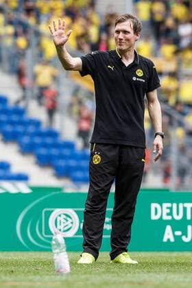 Trainer Hannes Wolf (Borussia Dortmund) beim A-Jugend Finale zwischen der TSG 1899 Hoffenheim und Borussia Dortmund am 29.05.2016, Sinsheim Copyright: Schülerx xEibner-Pressefoto EP_jse