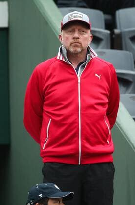 Serbian Novak Djokovic s coach Boris Becker pictured during the fourth round of the men s singles at the Roland Garros French Open tennis tournament, in Paris, France, Monday 30 May 2016. The Roland Garros Grand Slam takes place from 15 May to 5 June 2016. VIRGINIExLEFOUR  x04862409x