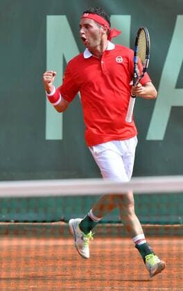 31.05.2016 - Tennis - ATP Tennis Herren Challenger Tour - Franken Challenge - Tournament Turnier - Männer Herren - - Albert Montanes (Spanien) ballt Faust Fäuste - Jubel Freude