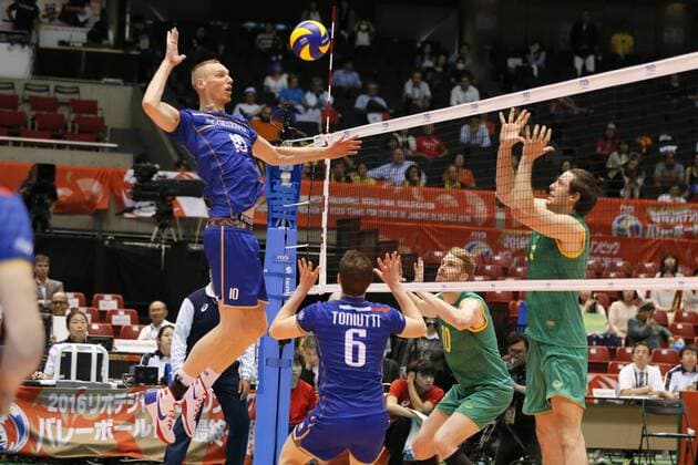 Le Roux Kevin (FRA), JUNE 1, 2016 - Volleyball : Men s Volleyball World Final Qualification for the Rio de Janeiro Olympics 2016 match between France 3-1 Australia at Tokyo Metropolitan Gymnasium, Tokyo, Japan. Noxthirdxpartyxsales  (qdwa047869)