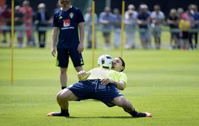 Themen der Woche - SPORT Bilder des Tages - SPORT EURO 2016, Training Nationalteam Schweden Football - Sweden team training in Bastad, Zlatan Ibrahimovic 2016-06-01  xBARDELLxANDREASx AB96355315