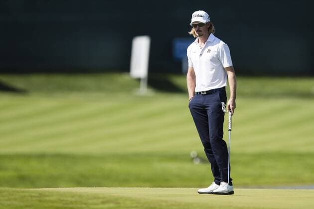 Golf, Nordea Masters, Tag 1 160602 Christofer Blomstrand, Sverige, under dag ett av golftävlingen Nordea Masters den 2 juni 2016 i Stockholm.  Copyright: ANDREASxLxERIKSSON BB160602AE051