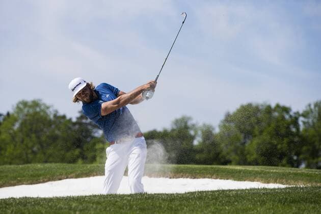 Golf, Nordea Masters, Tag 1 160602 Johan Carlsson, Sverige, under dag ett av golftävlingen Nordea Masters den 2 juni 2016 i Stockholm.  Copyright: ANDREASxLxERIKSSON BB160602AE053