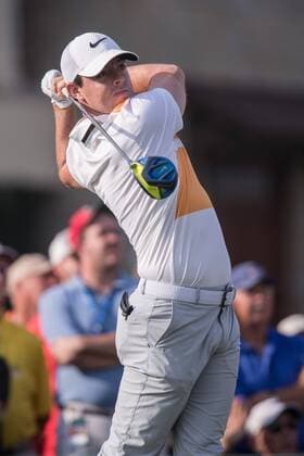 Golf, The Memorial Tournament in Dublin, Ohio June 2, 2016 - Dublin, Ohio, U.S - Rory McIlroy hits from the 10th tee during the first round of The Memorial Tournament at Muirfield Village Golf Club, Dublin, Ohio. PGA Golf Herren 2016 - The Memorial Tournament - First Round - ZUMAs304