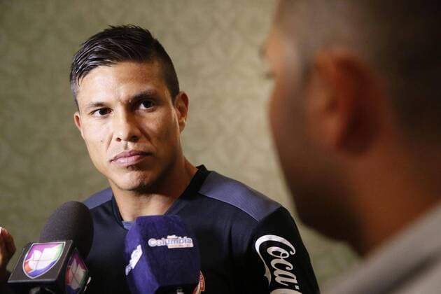 Copa America, PK Nationalmannschaft Costa Rica Costa Rica s player Esteban Granados adresses the media prior to an open training session to prepare for Copa America Centenario in Orlando, Florida, United States, 2 June 2016. Costa Rica will face Paraguay at the Orlando Citrus Bowl next Saturday. COSTA RICA S SOCCER TEAM PRESSER !ACHTUNG: NUR REDAKTIONELLE NUTZUNG!  ORL003 20160602-636005042501922088